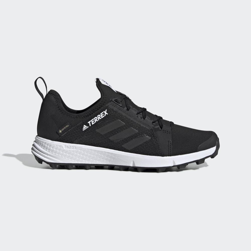 Adidasi Alergare Adidas Terrex Speed GORE-TEX Dama Romania - Negrii/Albi CM8570